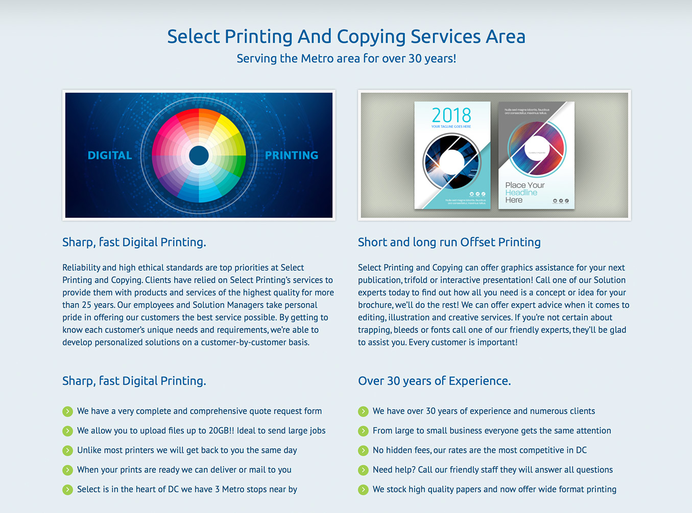 Select Printing and Copying